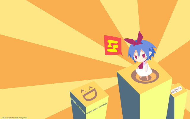 Cartoon character pedestal flag background free wallpaper - medium preview image
