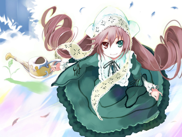 Long hair hat scarf anime free wallpaper - medium preview image