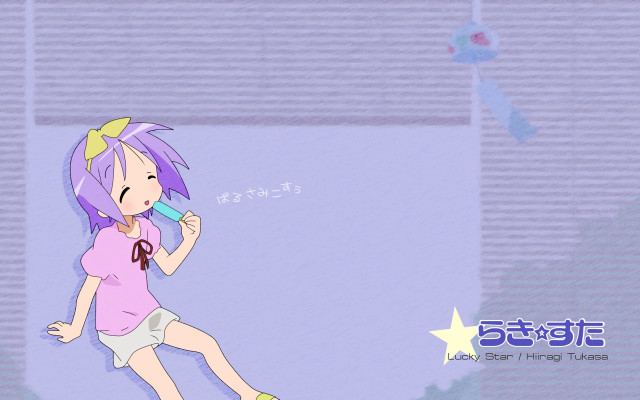 Purple hair girl brushing teeth #2 free wallpaper - medium preview image