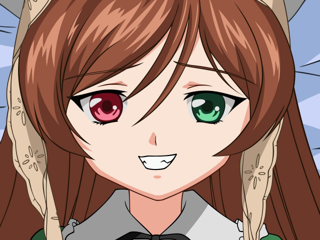 Girl greeneyes smiling longhair cellphone free wallpaper - medium preview image