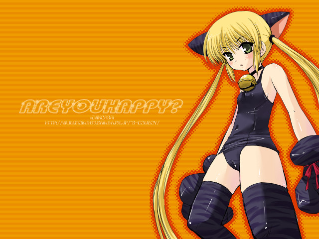 Anime girl blonde cat ears #6 free wallpaper - medium preview image