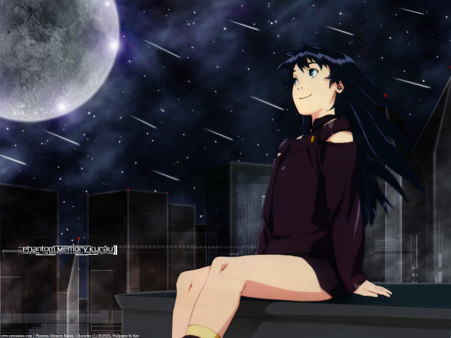 City skyline fullmoon starry night #2 free wallpaper - medium preview image