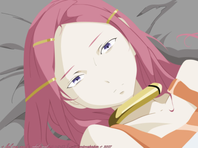 Pink hair girl bed lyco free wallpaper - medium preview image