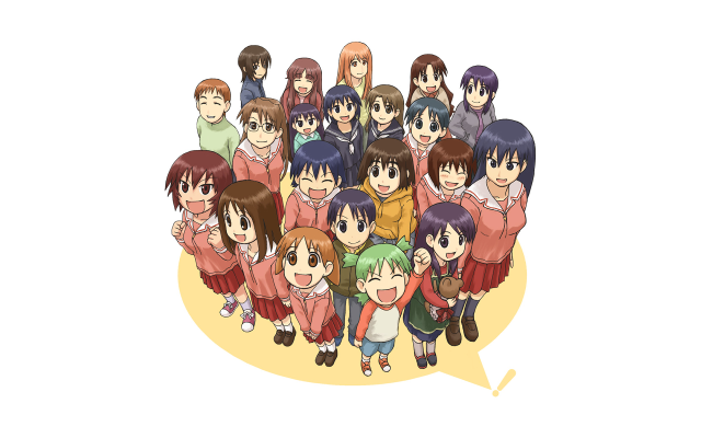Speechbubble group characters yayoi kasuma free wallpaper - medium preview image