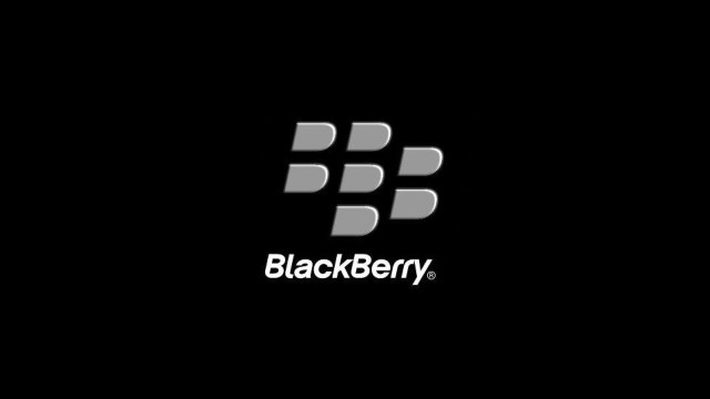 Blackberry logo black background white free wallpaper - medium preview image