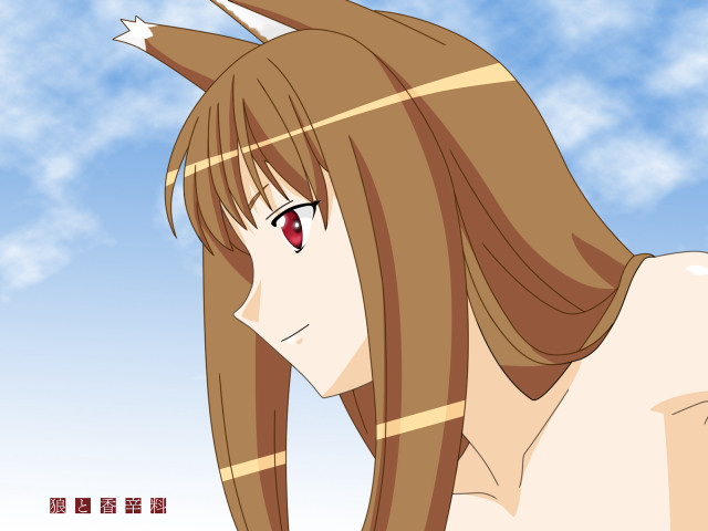 Woman redeyes longhair animewolf outdoor free wallpaper - medium preview image