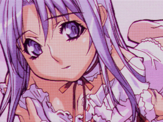 Purple hair white dress alice free wallpaper - medium preview image