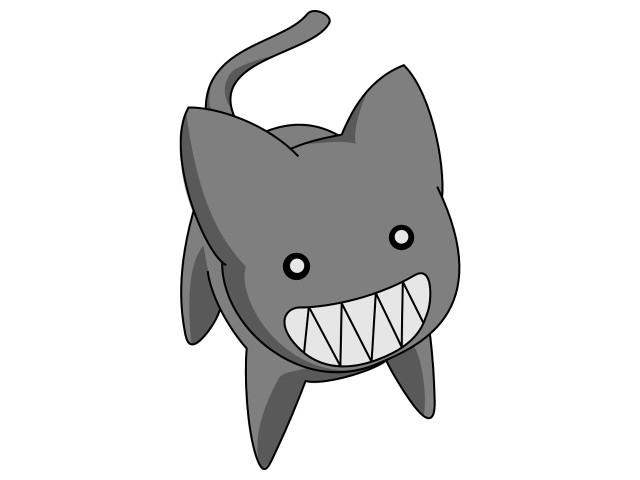 Cartoon shark smile sharp teeth free wallpaper - medium preview image