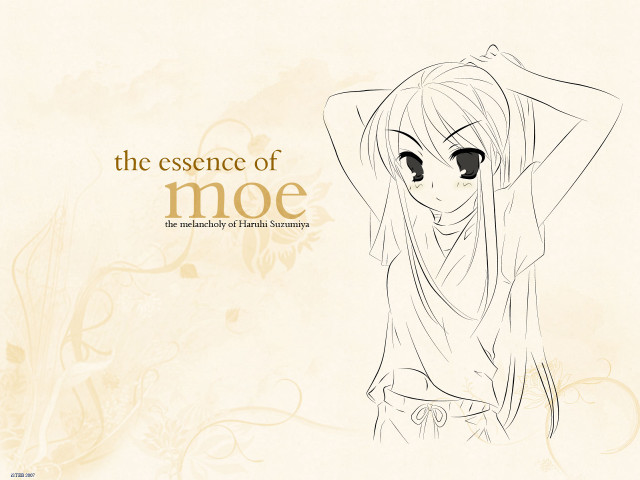 Moe essence girl longhair scarf free wallpaper - medium preview image