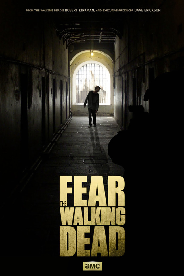 Walking dead poster man hallway free wallpaper - medium preview image