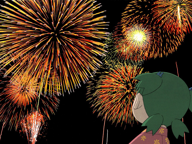 Fireworks festival aya goda fish free wallpaper - medium preview image