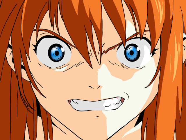 Baioken eishun blueeyes redhair toothygrin free wallpaper - medium preview image