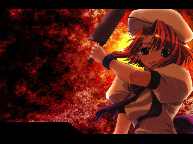 Girl baseball bat fire background free wallpaper - medium preview image
