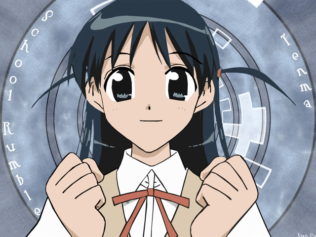 Girl black hair clock white free wallpaper - medium preview image