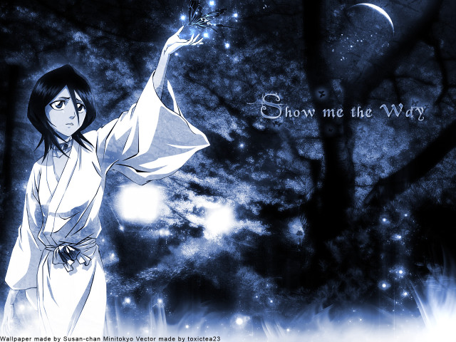 Woman butterfly sky stars manga free wallpaper - medium preview image