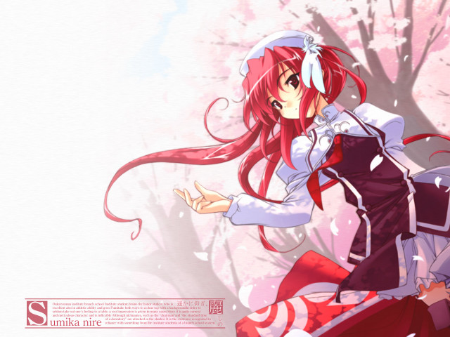 Alice prin red hair dress free wallpaper - medium preview image