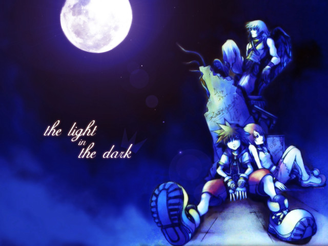Cartoon person rock full moon free wallpaper - medium preview image