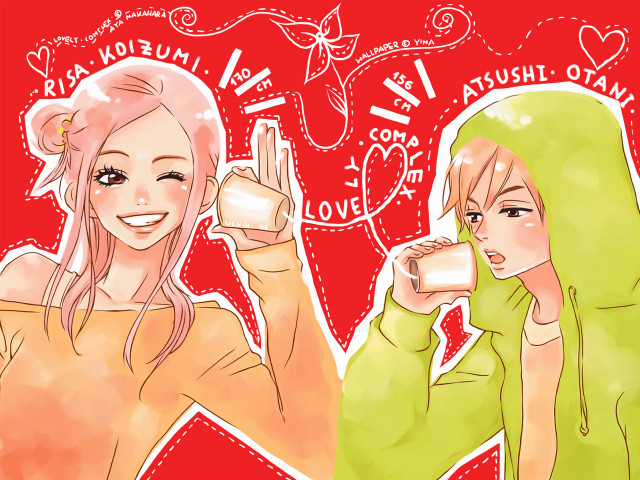 Green hair women smiling manga free wallpaper - medium preview image