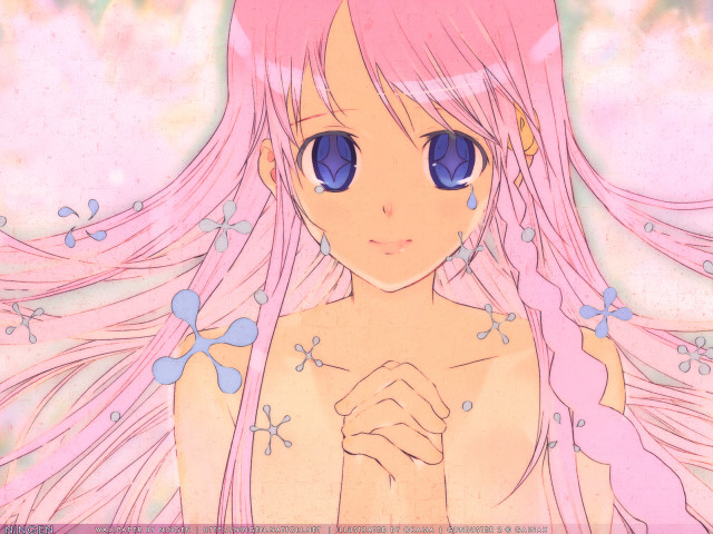 Pink haired girl blue eyes #5 free wallpaper - medium preview image