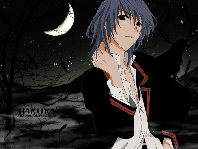 Blue haired man fullmoon gothic free wallpaper - medium preview image