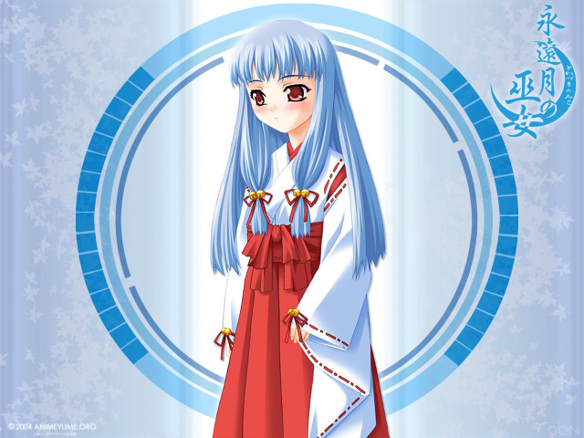 Ayako rokkaku anime blue hair free wallpaper - medium preview image
