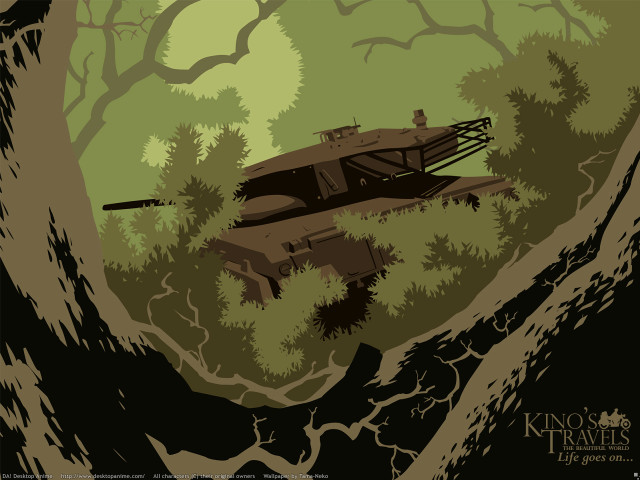 Car forest environmental vector silhouette free wallpaper - medium preview image