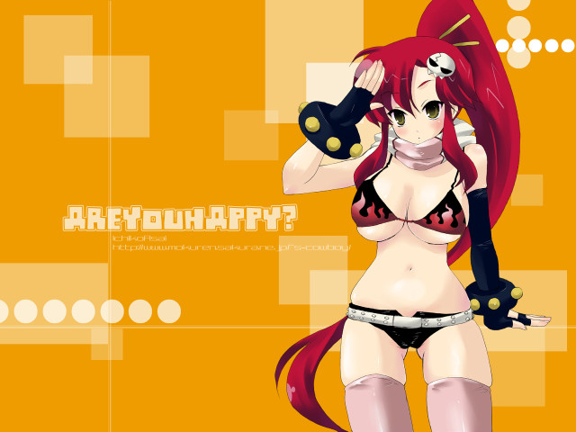 Yellow background girl bikini gun free wallpaper - medium preview image