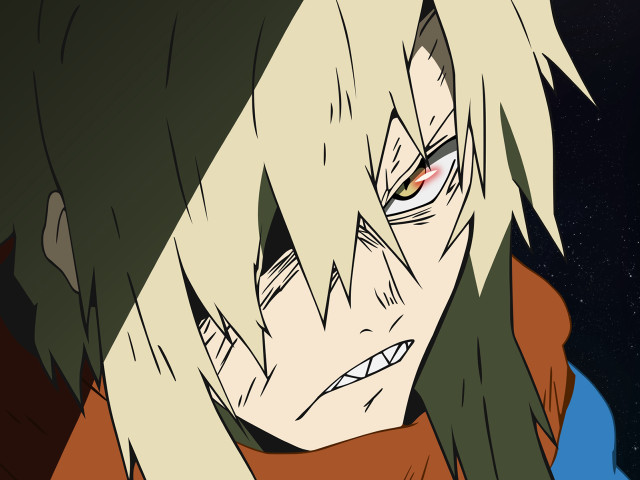 Green hair red shirt yandere free wallpaper - medium preview image