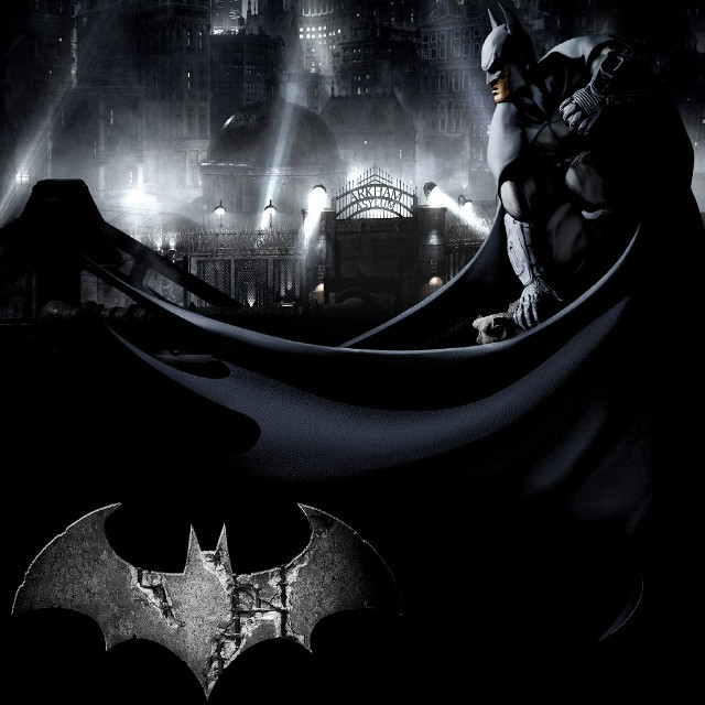 Batman city poster spotlight bat free wallpaper - medium preview image