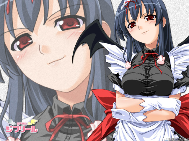 Woman black hair red cape free wallpaper - medium preview image