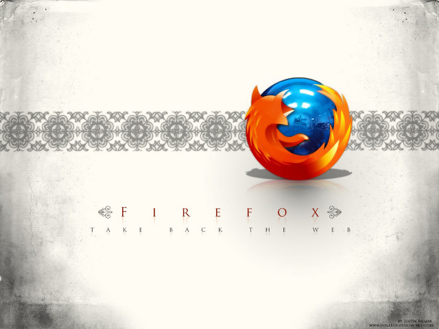 Firefox logo white background gray free wallpaper - medium preview image