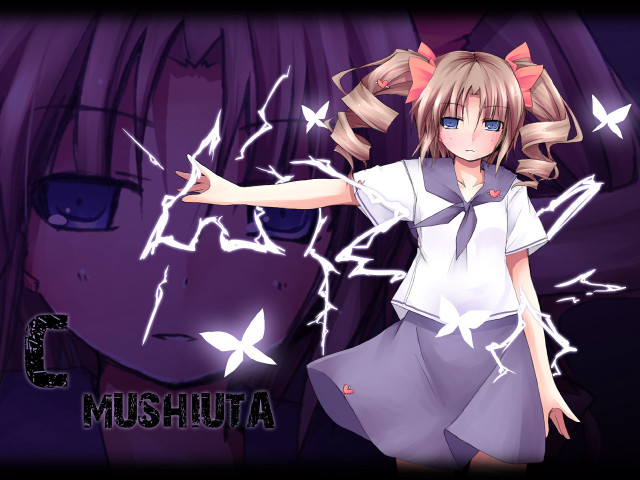 Blonde girl purple skirt anime free wallpaper - medium preview image