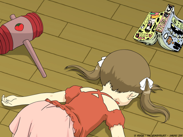 Girl floor soda puzzle remodernism free wallpaper - medium preview image