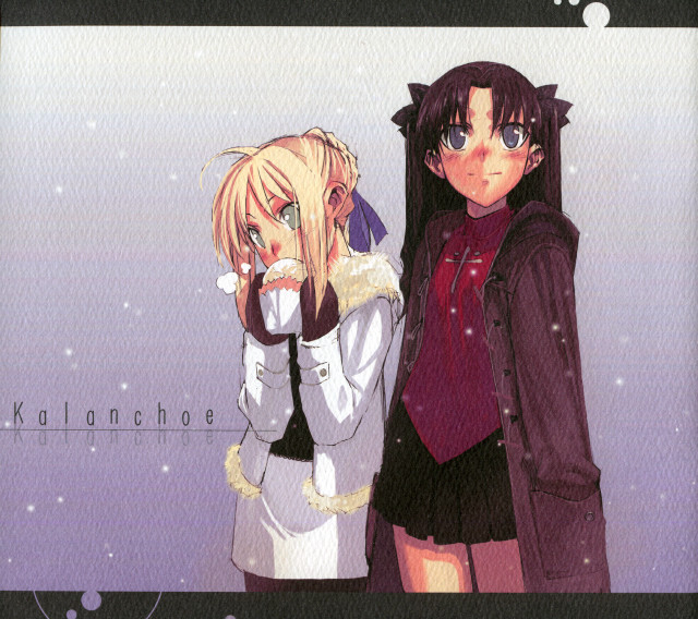 Kalencho altichiero anime snow 2girls free wallpaper - medium preview image