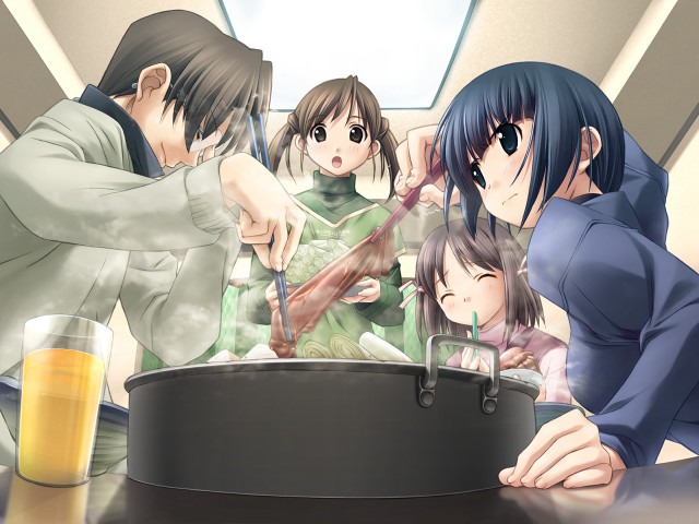 Group of people food drinks #2 free wallpaper - medium preview image