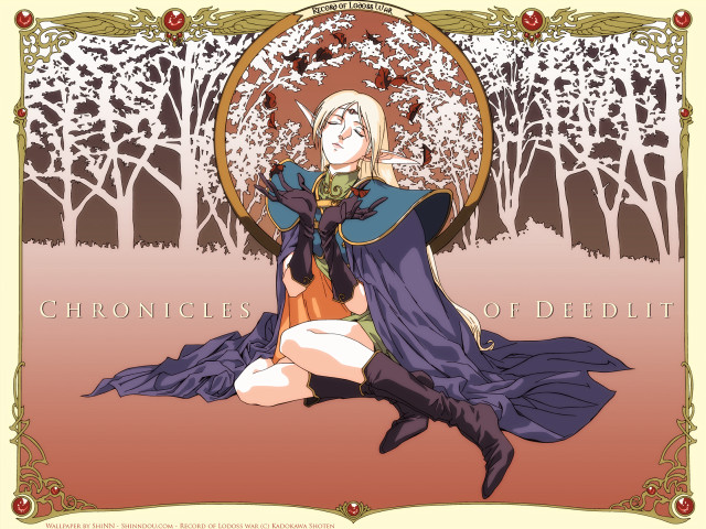 Woman forest circle artnouveau storybook free wallpaper - medium preview image