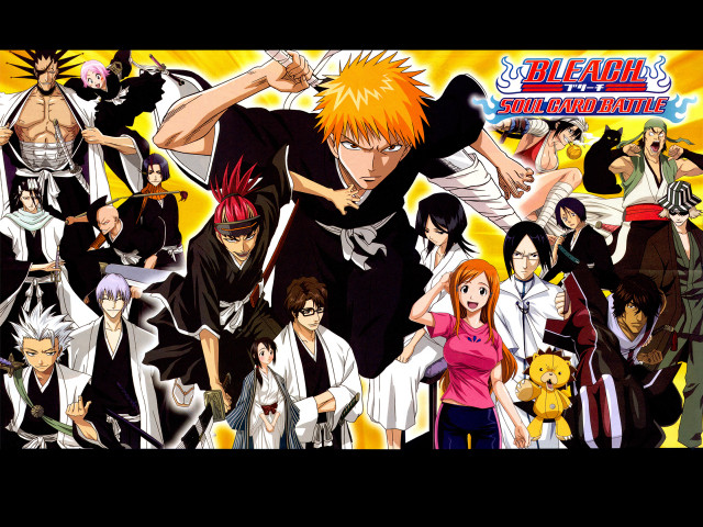 Anime group sword kimono hair free wallpaper - medium preview image