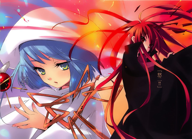 Blue hair girl apple manga free wallpaper - medium preview image