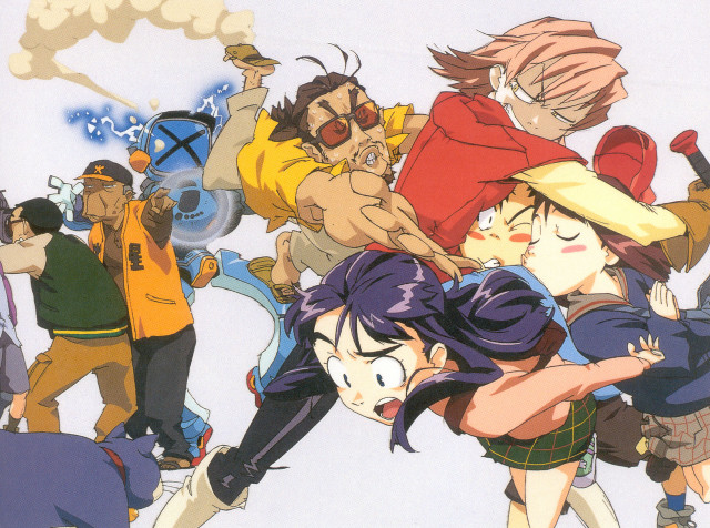 Anime group photo neoexpressionism manga free wallpaper - medium preview image