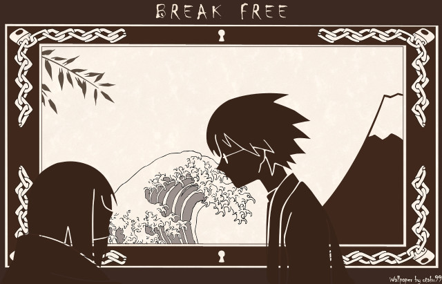Freakfree waveart monochrome sepia analytical free wallpaper - medium preview image