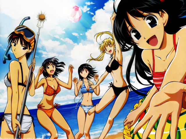 Beach girls bikini summer ocean free wallpaper - medium preview image
