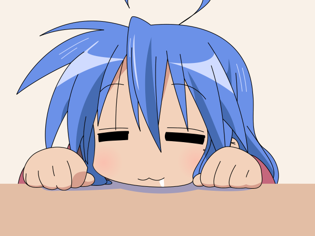 Blue hair peeking wall anime free wallpaper - medium preview image