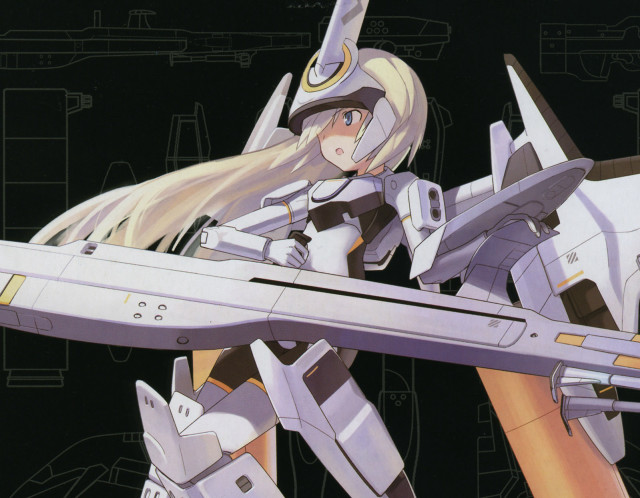 Futuristic woman gun rayonism blonde free wallpaper - medium preview image