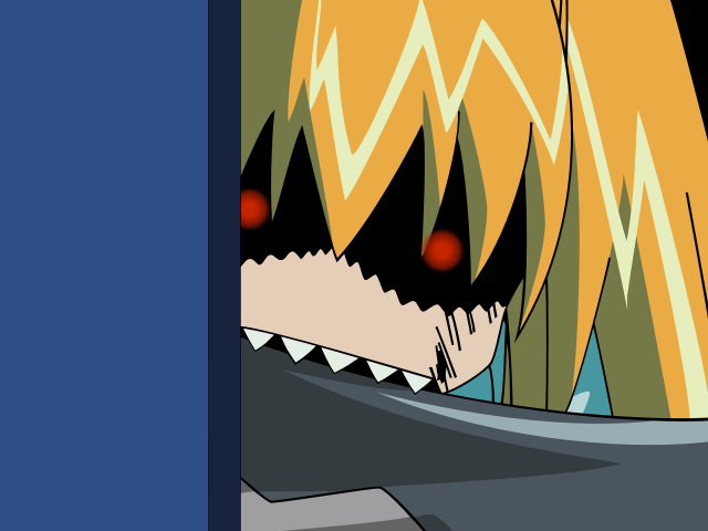 Aya goda blonde redeyes yandere free wallpaper - medium preview image