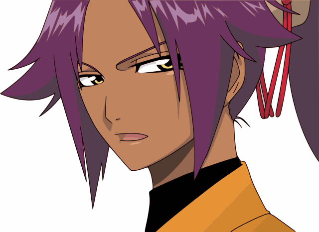 Purple hair kimono red tie free wallpaper - medium preview image