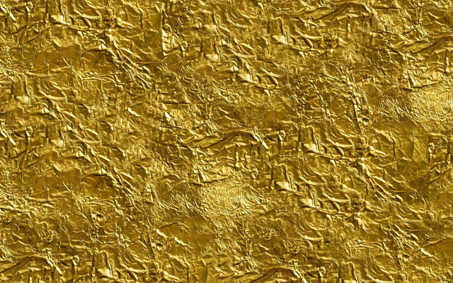Gold foil rough wrinkled stained free wallpaper - medium preview image