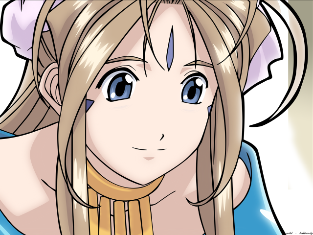 Blonde woman blue eyes bow free wallpaper - medium preview image