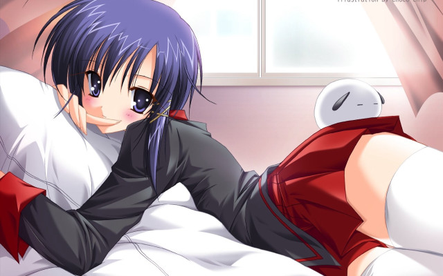 Woman bed pillow stuffed animal free wallpaper - medium preview image