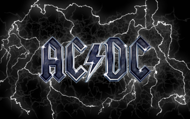 Ac dc lightning black background free wallpaper - medium preview image