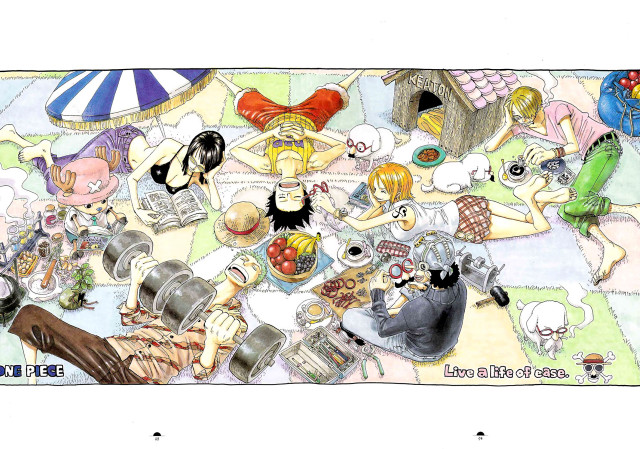 Park picnic characters carousel food free wallpaper - medium preview image